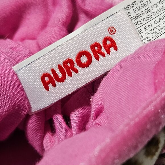 Aurora Leopard Print Plush Pet Carrier 8 inch Cat Dog Purse Play Stuffed Animal - Picture 5 of 6